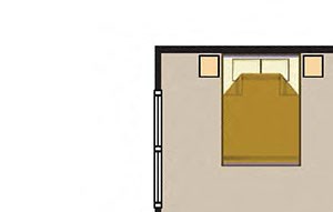 Two bedroom floor plan l Align Apartments in Federal Way WA